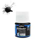 Peinture textile opaque Setacolor moiré  45ml - 99 - Noir moiré