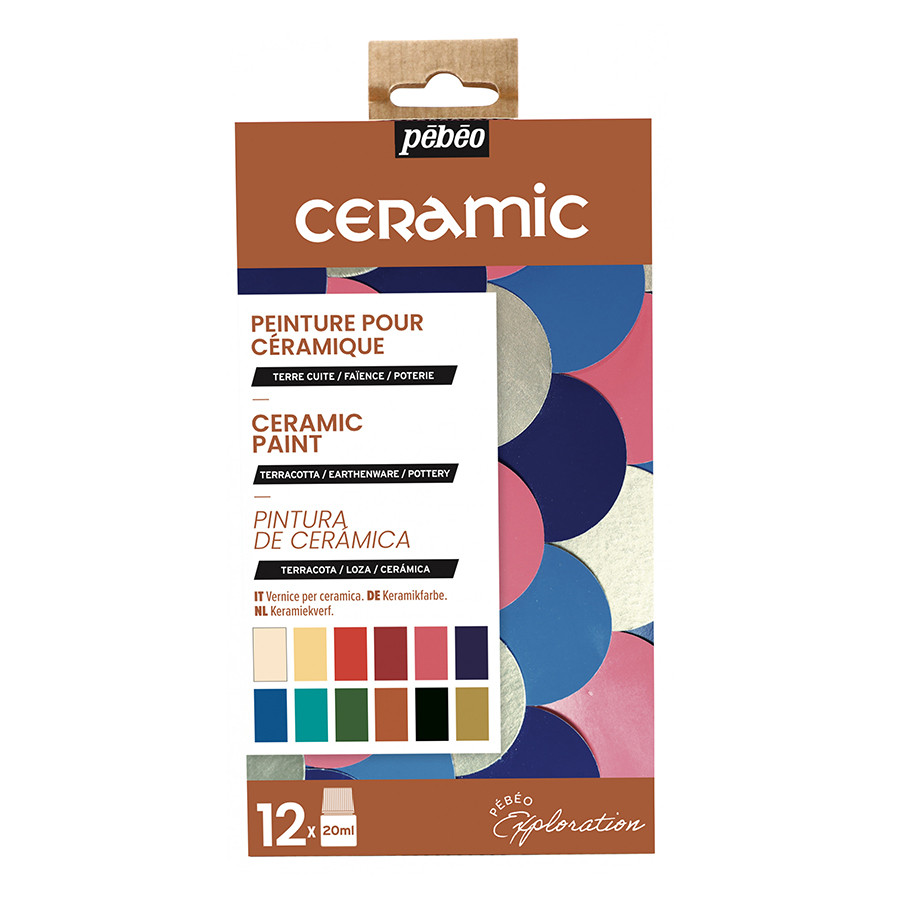 Peinture Ceramic set Exploration 12 x 20 ml - Artéïs Lanester