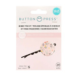 BUTTON BACKER - WR - BUTTON PRESS - BOBBY PIN BACK