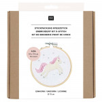 Kit Broderie Point de croix Mini licorne - Rico Design